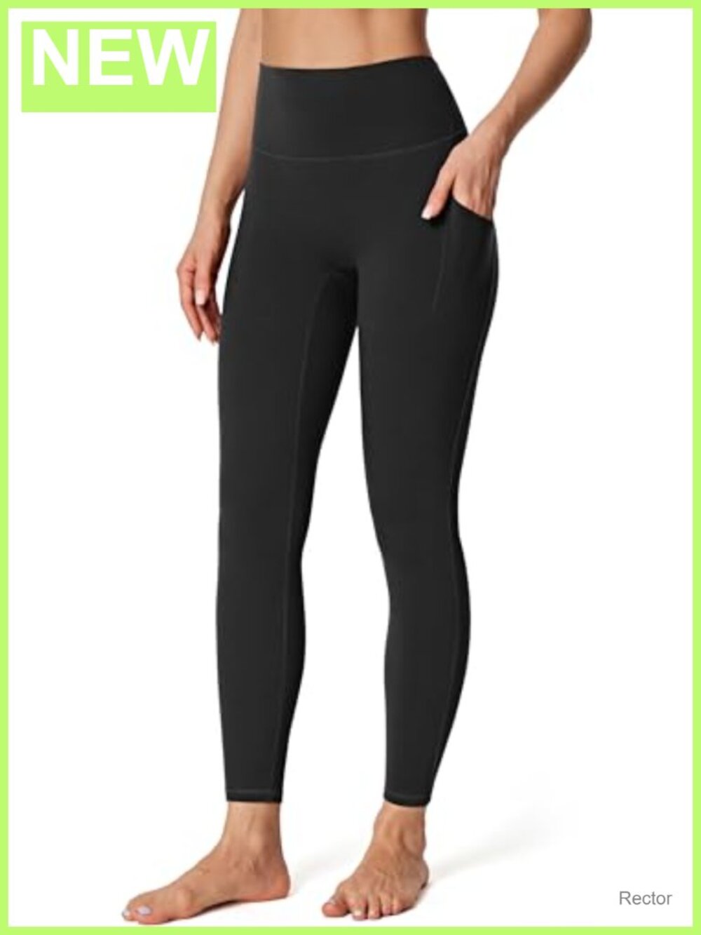 No Front Seam Leggings with Pockets Buttery Soft Tummy Control